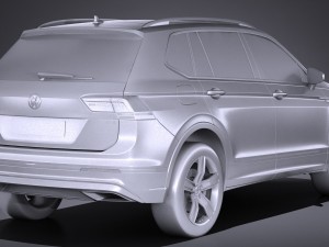 Volkswagen Tiguan Allspace 2018 3D Model
