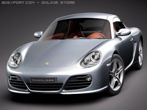 Porsche Cayman S 2010 3D 模型