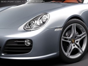 Porsche Cayman S 2010 3D 模型