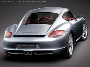 Porsche Cayman S 2010 3D 模型