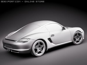 Porsche Cayman S 2010 3D 模型