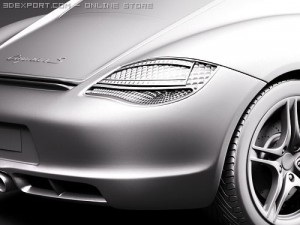 Porsche Cayman S 2010 3D 模型