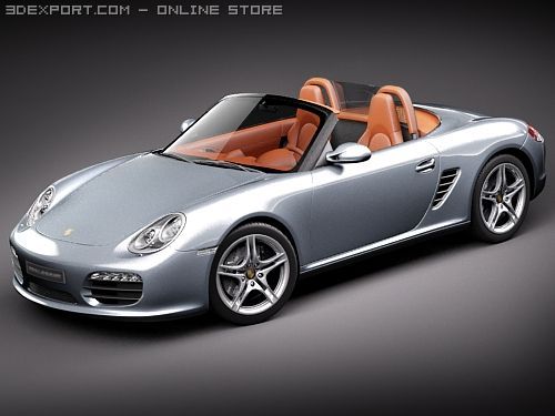Porsche Boxster S 2010 3D Model .c4d .max .obj .3ds .fbx .stl .blend 