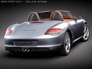 Porsche Boxster S 2010 3D Model