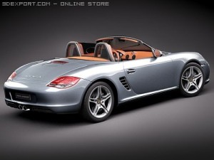 Porsche Boxster S 2010 3D Model