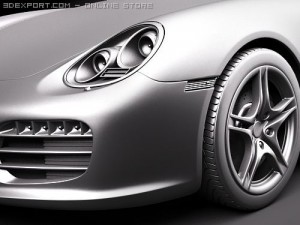 Porsche Boxster S 2010 3D Model