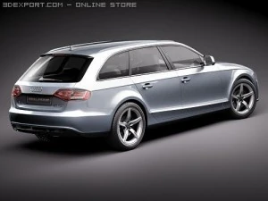 Audi A4 Avant 2010 3D Model
