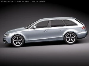 Audi A4 Avant 2010 3D Model