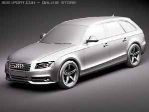 Audi A4 Avant 2010 3D Model