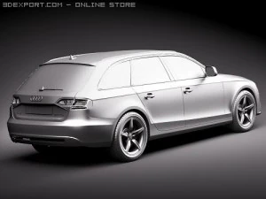 Audi A4 Avant 2010 3D Model