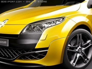 Renault Megane Coupe RS 2010 Model 3D