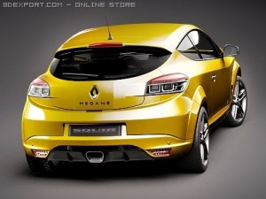 Renault Megane Coupe RS 2010 Model 3D