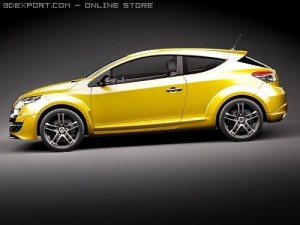 Renault Megane Coupe RS 2010 Model 3D