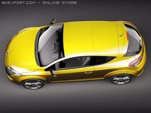 Renault Megane Coupe RS 2010 Model 3D
