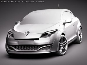 Renault Megane Coupe RS 2010 Model 3D