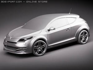 Renault Megane Coupe RS 2010 Model 3D