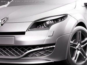 Renault Megane Coupe RS 2010 Model 3D