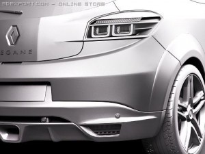 Renault Megane Coupe RS 2010 Model 3D