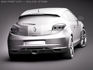 Renault Megane Coupe RS 2010 Model 3D