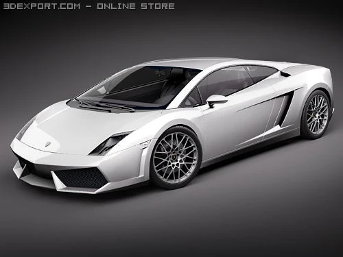Gallardo LP560-4 2010 3D Model .c4d .max .obj .3ds .fbx .stl .blend 
