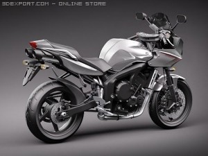 Yamaha FZ 6 Fazer 2008 2009 Motorcycle 3D Model in Motorcycle 3DExport