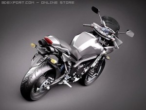 Yamaha FZ-6 Fazer 2008-2009 Motorcycle Model 3D