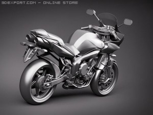 Yamaha FZ-6 Fazer 2008-2009 Motorcycle Model 3D