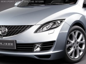 Mazda 6 Wagon 2008 3D Model