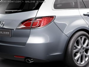 Mazda 6 Wagon 2008 3D Model