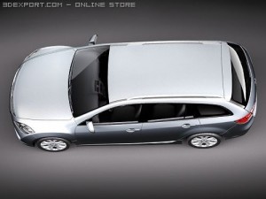Mazda 6 Wagon 2008 3D Model