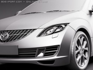 Mazda 6 Wagon 2008 3D Model