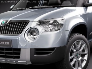 Skoda Yeti 2010 Model 3D