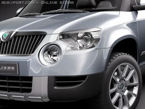 Skoda Yeti 2010 3D Model