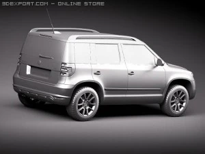 Skoda Yeti 2010 3D Model