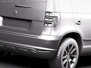 Skoda Yeti 2010 3D Model