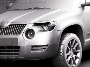 Skoda Yeti 2010 Model 3D