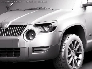 Skoda Yeti 2010 3D Model