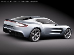 Aston Martin One 77 Sports Car Model 3D