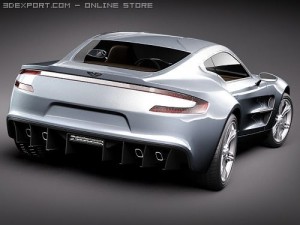 Aston Martin One 77 Sports Car Model 3D