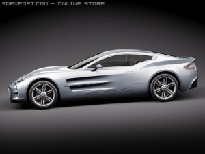 Aston Martin One 77 Sports Car Model 3D