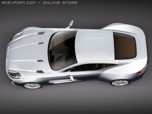 Aston Martin One 77 Sports Car Model 3D