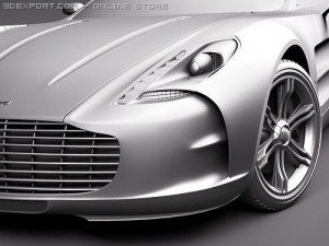 Aston Martin One 77 Sports Car Model 3D