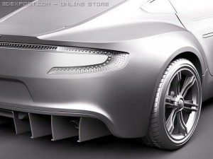 Aston Martin One 77 Sports Car Model 3D