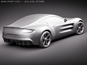 Aston Martin One 77 Sports Car Model 3D