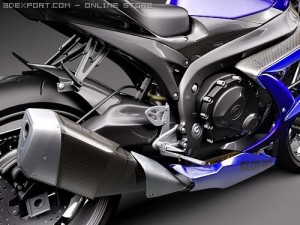Suzuki GSX-R 600 2008 Motorcycle Model 3D
