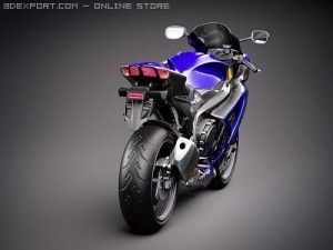 Suzuki GSX-R 600 2008 Motorcycle Model 3D