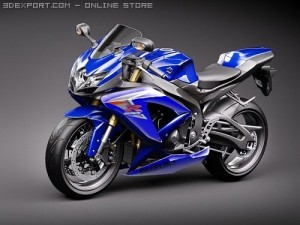 Suzuki GSX-R 600 2008 Motorcycle Model 3D