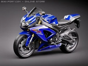 Suzuki GSX-R 600 2008 Motorcycle 3D Model