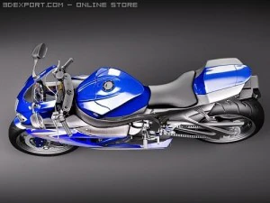 Suzuki GSX-R 600 2008 Motorcycle 3D Model