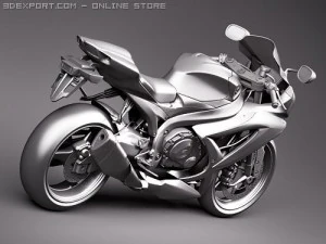 Suzuki GSX-R 600 2008 Motorcycle 3D Model